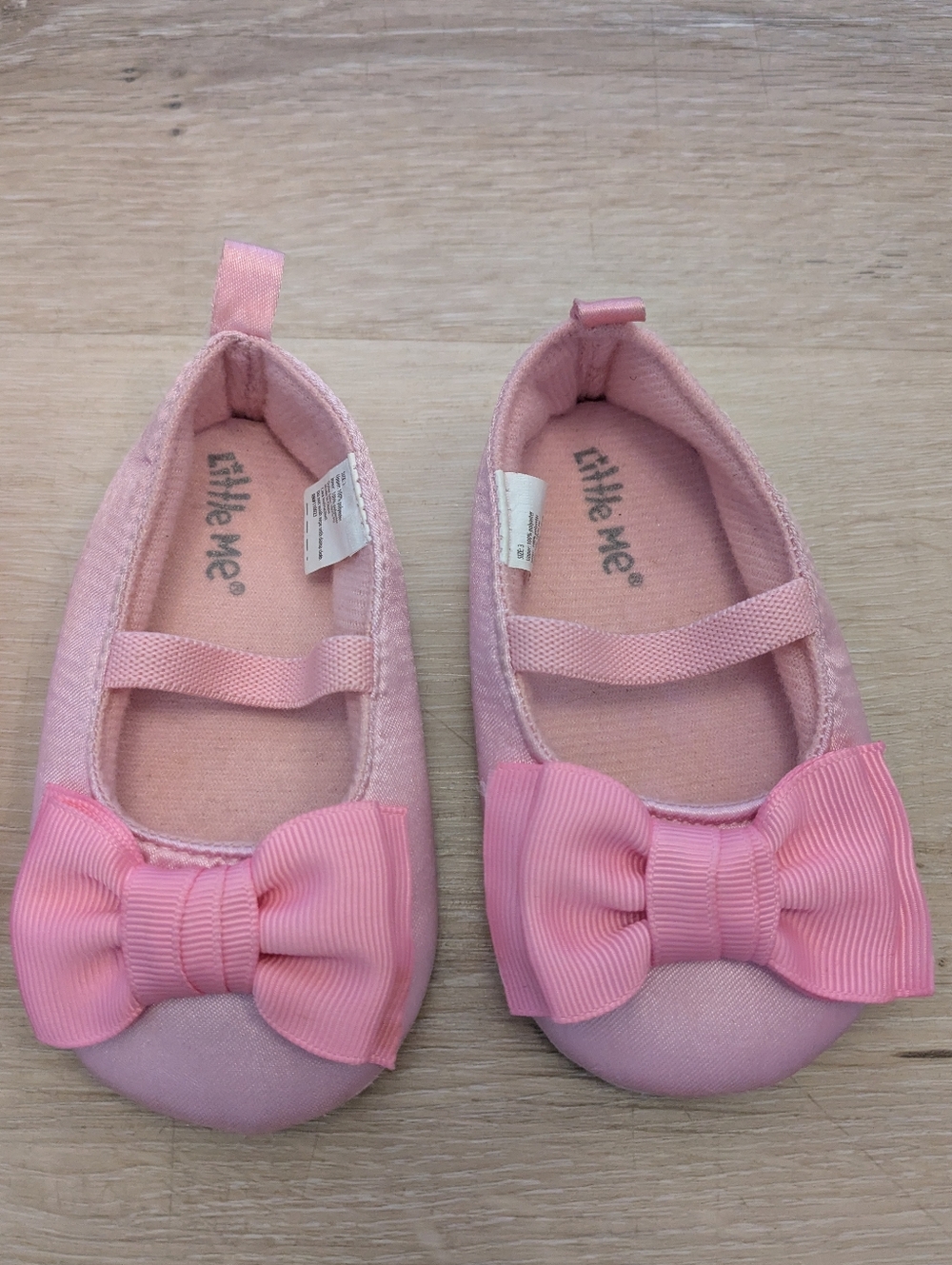 3️⃣ Baby Girl's Shoes- Old Navy Flip Flops, Bow & Flower Flats; Size: 3 Baby - Picture 7 of 9
